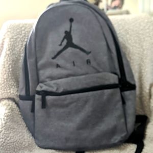 Grey Jordan backpack. New with tags